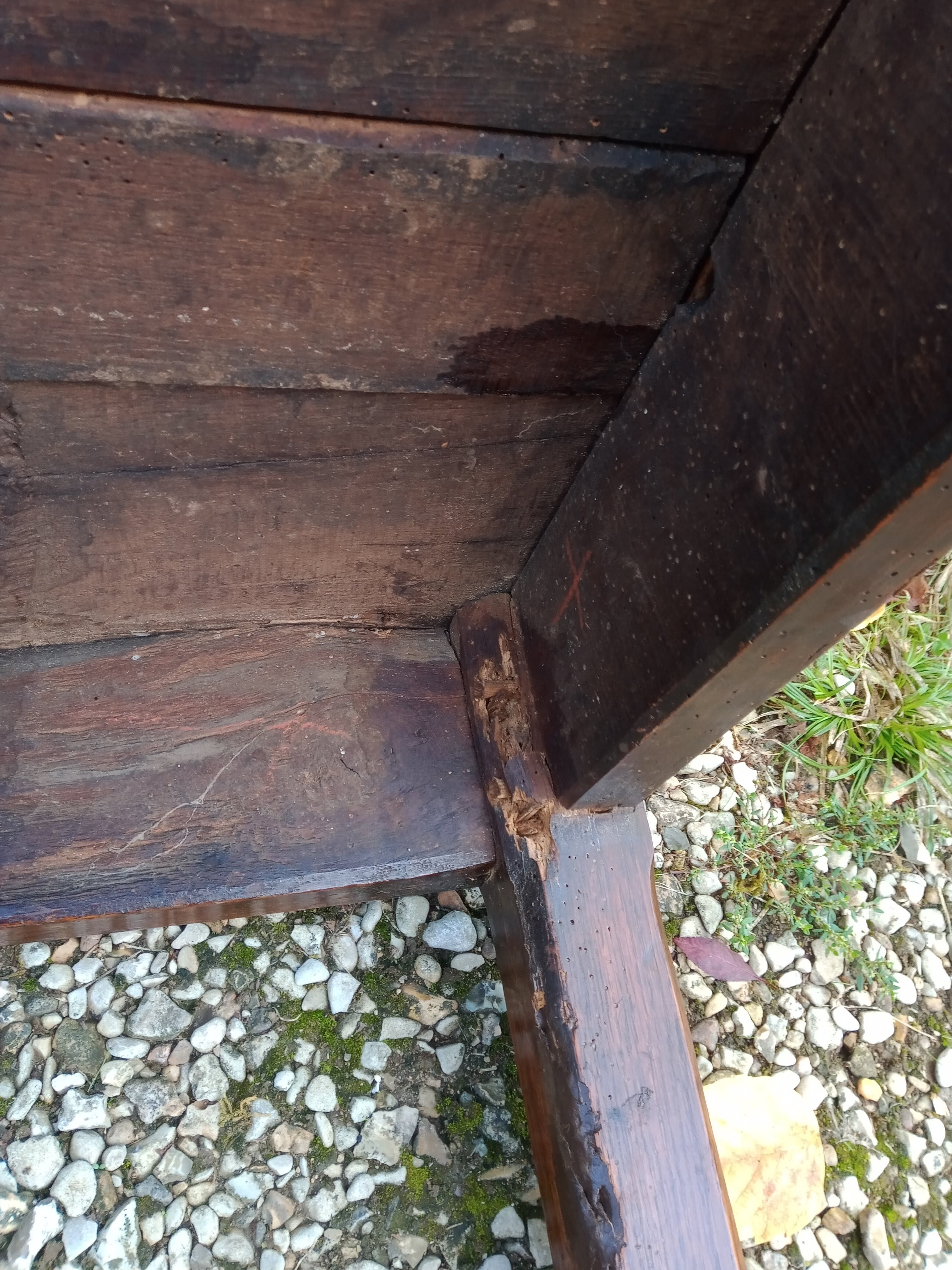 Old oak farmhouse table