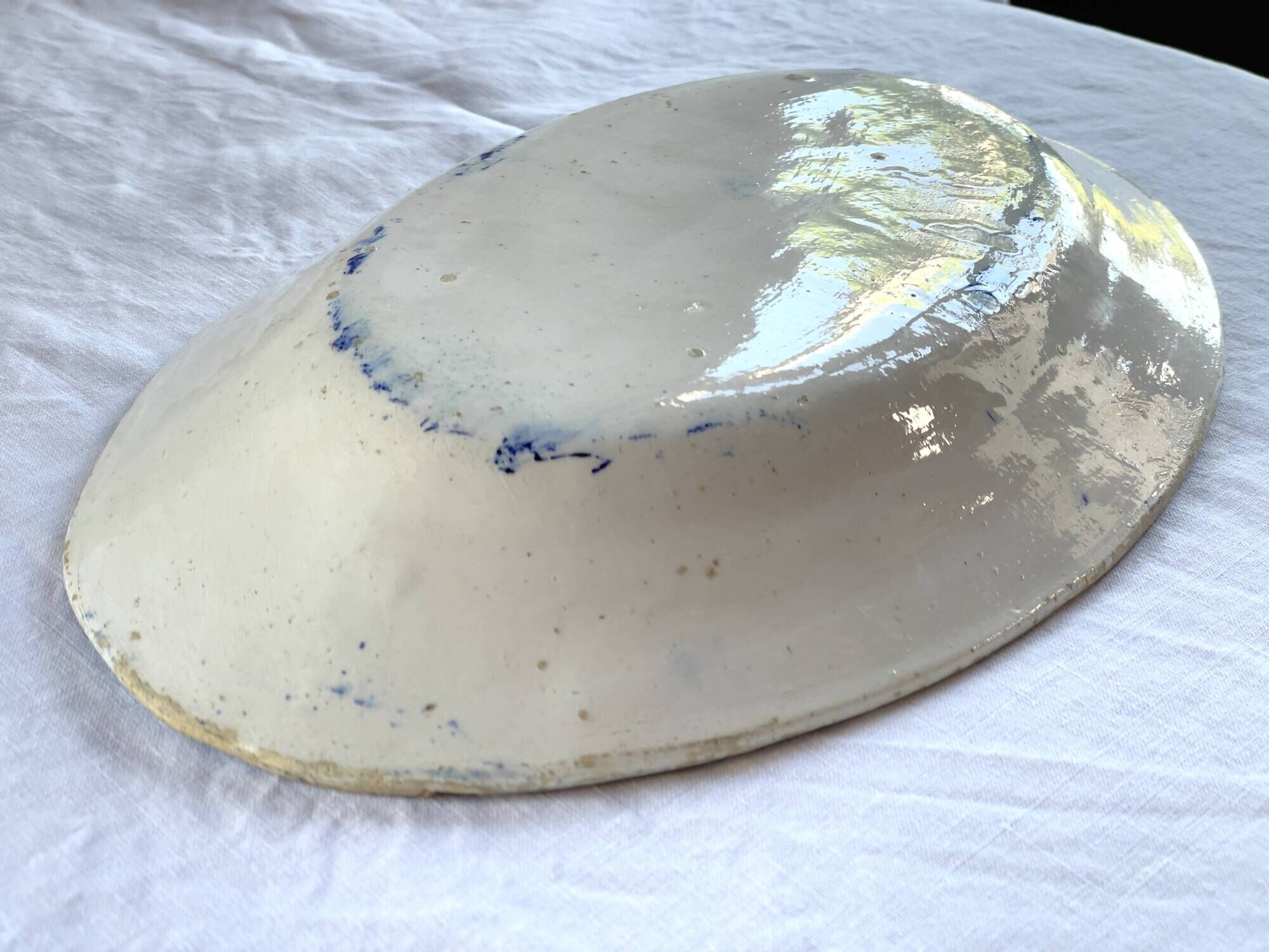 Portuguese earthenware dish, fusion between China - Macao and Portugal, 19th century