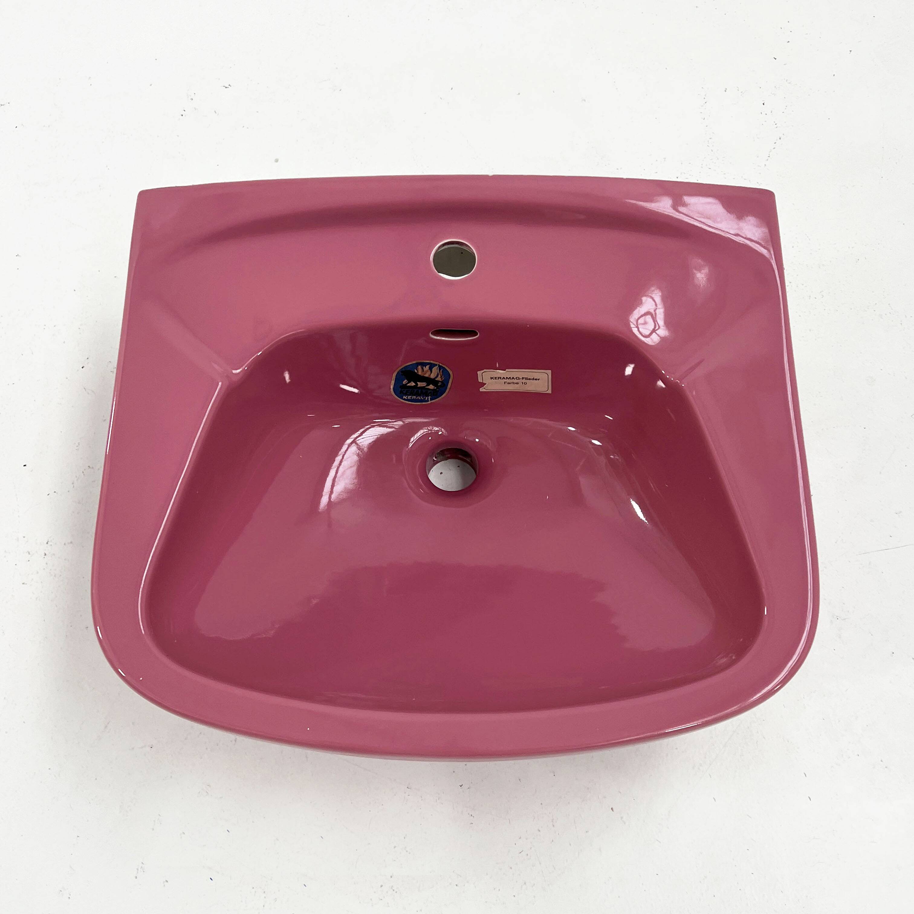 Pink washbasin from Keramag Keravit, 1980