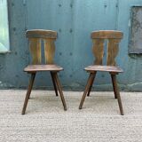 Pair of chairs made of vintage wood