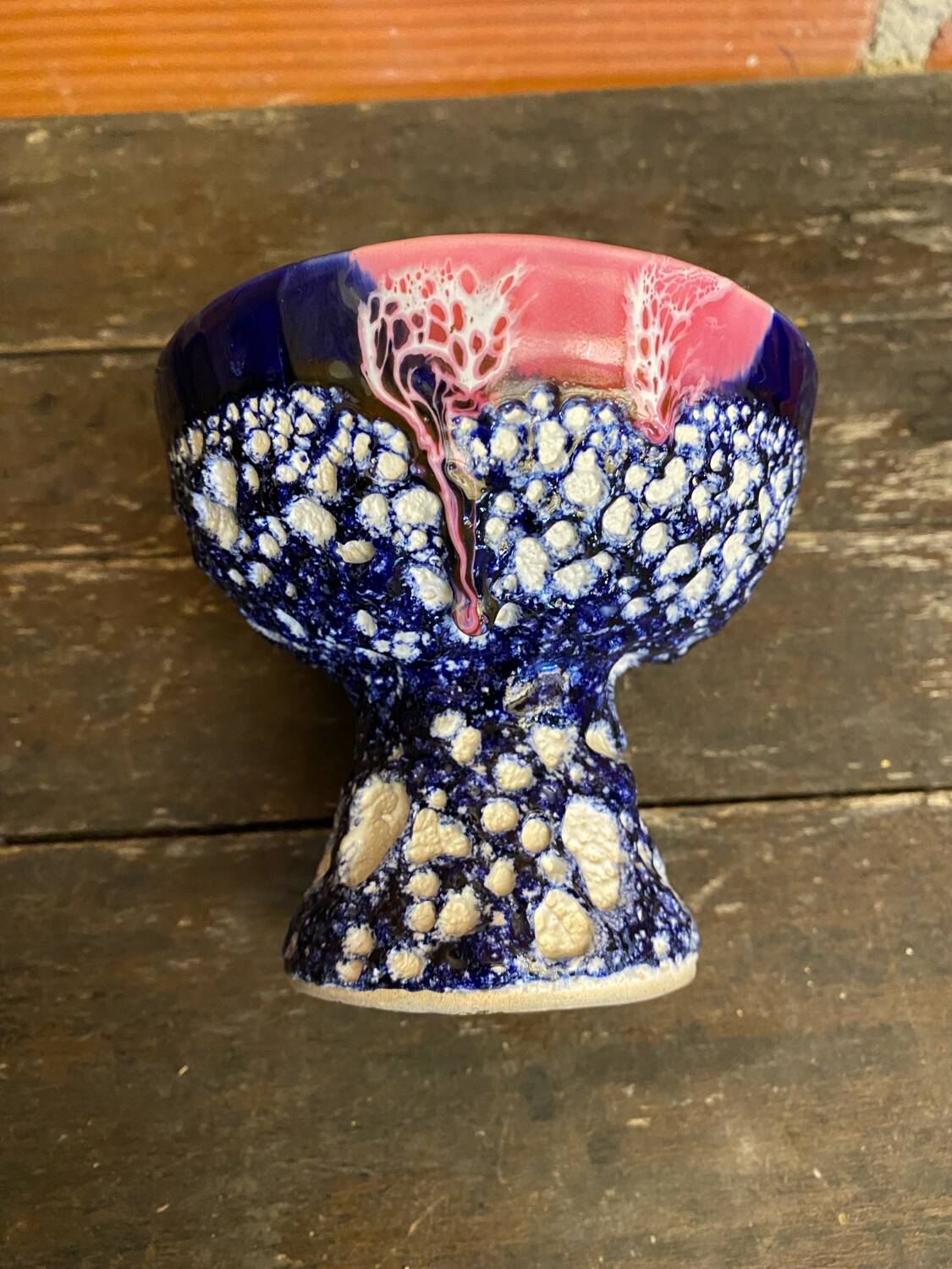 Empty pocket bowl fat lava charles cart cyclops polychrome ceramic #d