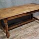 Table or centre desk in Louis XIII style made of solid oak around 1850.