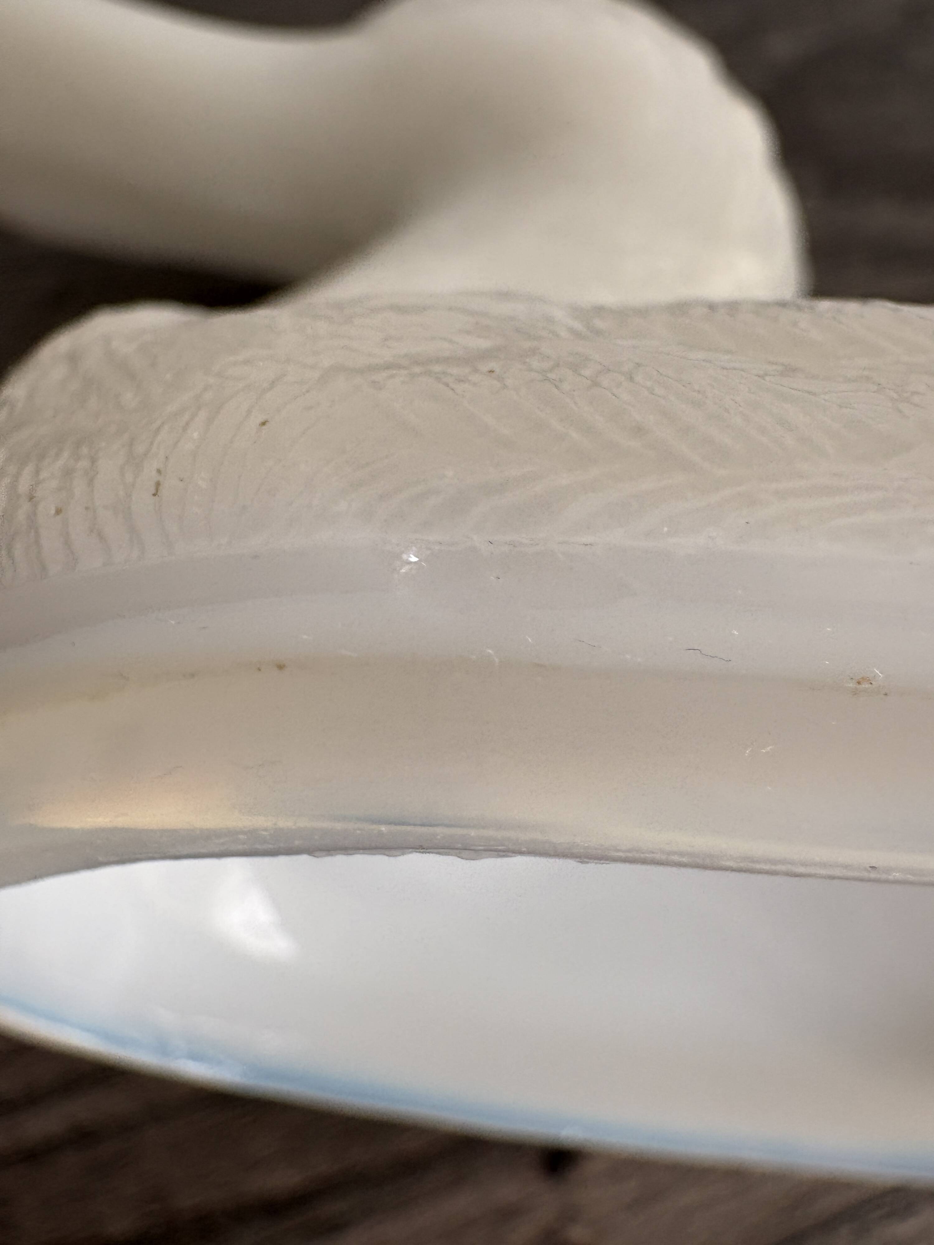 Antique white opaline candy box