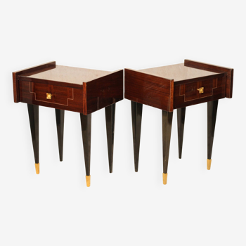 Pair of vintage 60s bedside tables