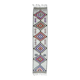 1970s Natural White Geometric Turkish Hand-Knotted Runner 80x365