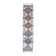 1970s Natural White Geometric Turkish Hand-Knotted Runner 80x365