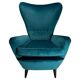 Mid-Century Modern Italian ISA Velvet Chair, 1950s