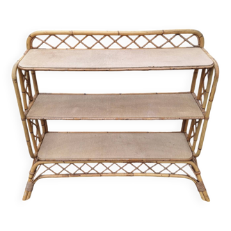 Vintage rattan shelf