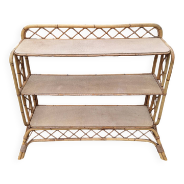 Vintage rattan shelf