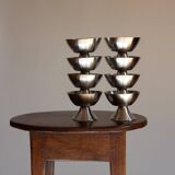 Set of eight ice cream cups, Lundtofte Denmark, 1960s