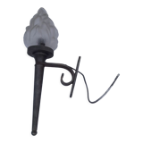 Metal wall lamp with flare