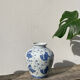 Vase chinois bleu et blanc poisson