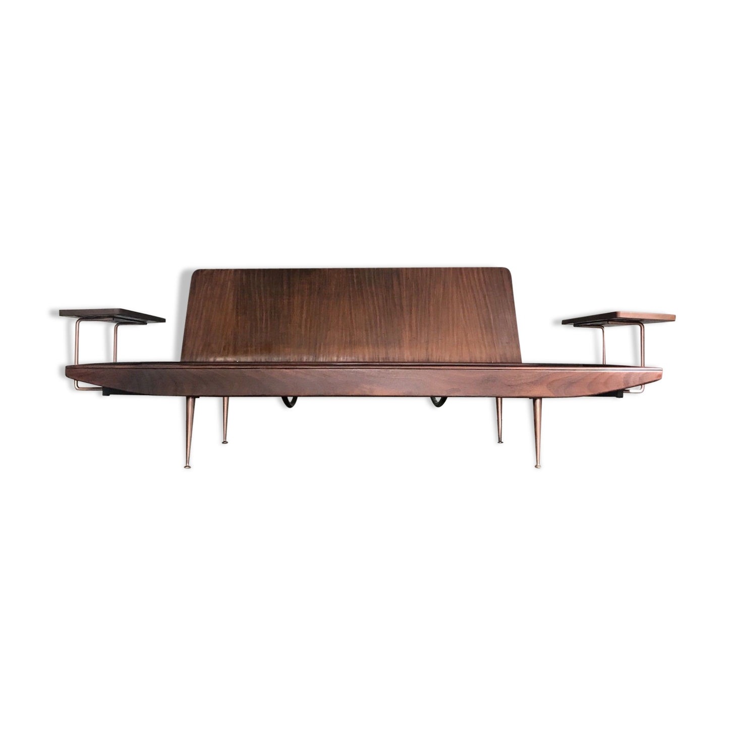 Sofa Walnut copper Wentworth Toothill years 50/60