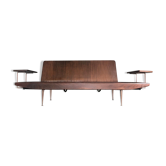 Sofa Walnut copper Wentworth Toothill years 50/60