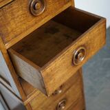 English oak apothecary cabinet 1930s
