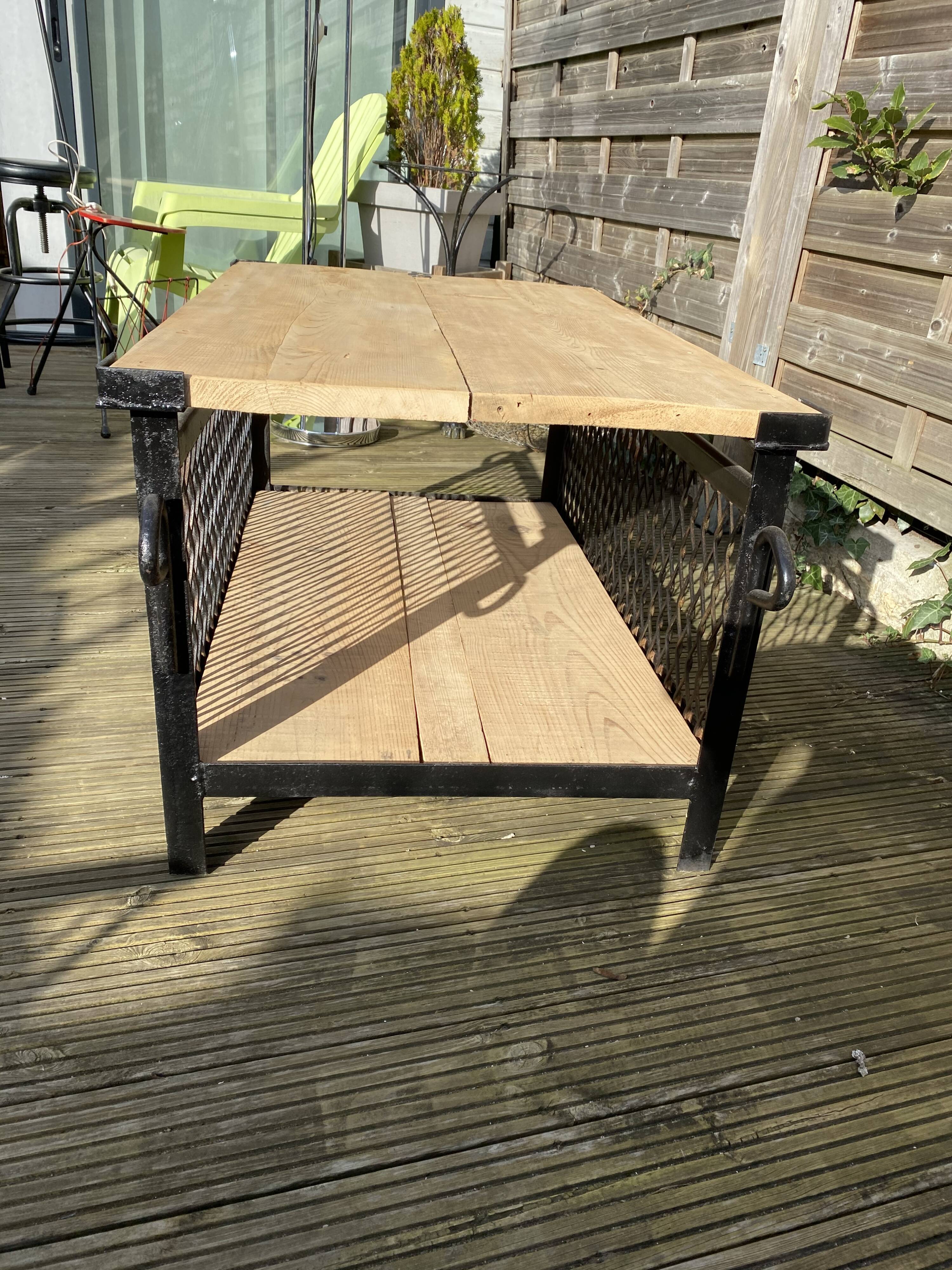 Industrial lounge table