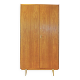 light wooden vintage wardrobe 60s