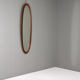 Wall mirror in teak Italy 1950 141x39cm
