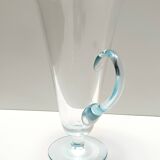 Coffret à cocktail en verre de Murano bleu clair composé de 6 verres et d'un pichet par La Murrina