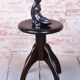 Art Deco Piano Stool in Beech and Iron, Czech, 1940s