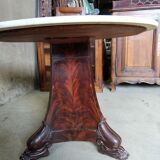 Pedestal table, marble table