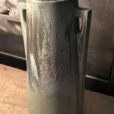 Flamed sandstone vase with 2 handles