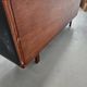 Enfilade vintage design en teck et cuir , années 70
