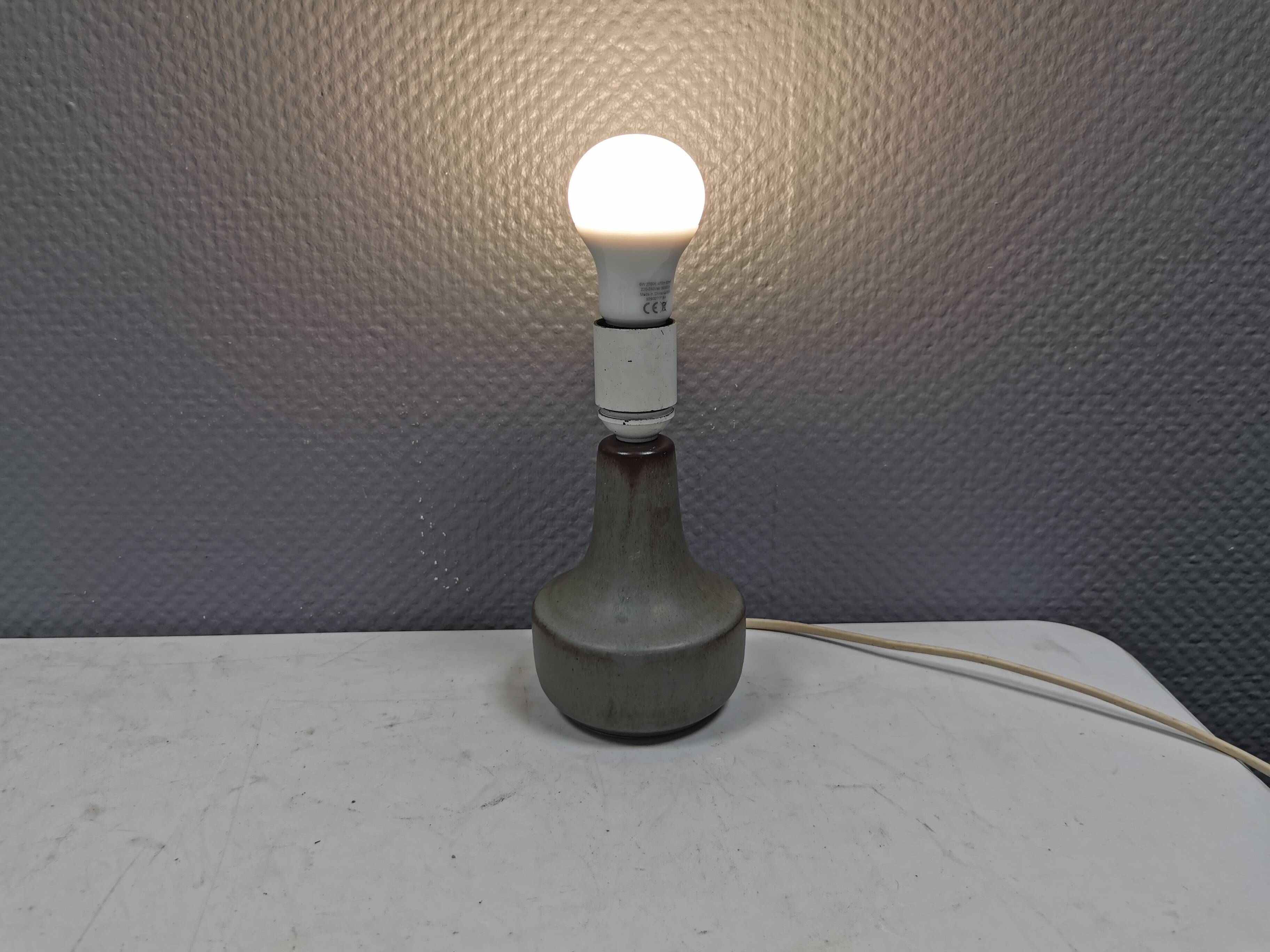 Small ceramic table lamp, Danish from the 1980s.