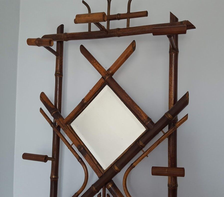 Bamboo coat rack