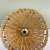 Vintage wicker pendant light