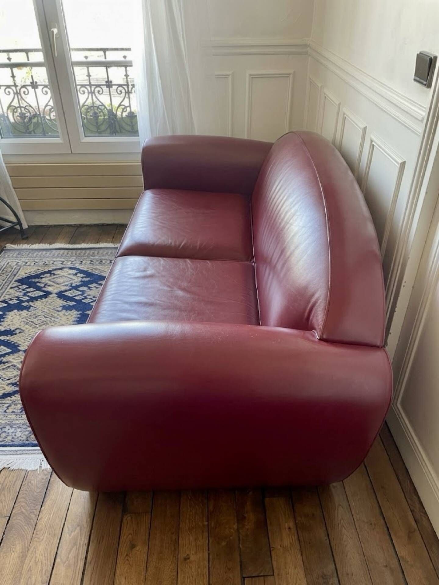 Hughes Chevalier leather sofa