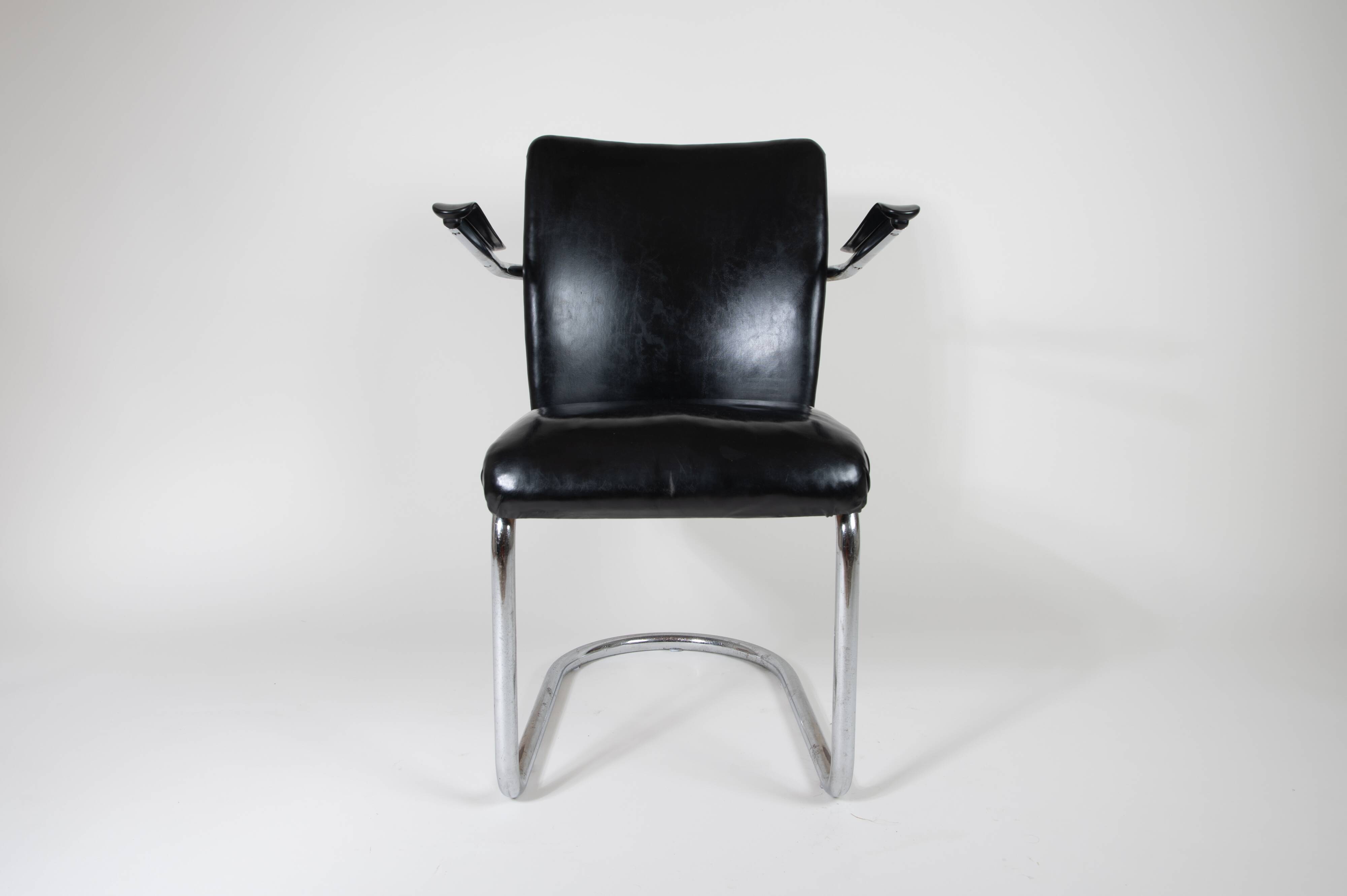 Lady's chair 1018 by Toon de Wit for Gebr. de Wit, very early edition, 1950s