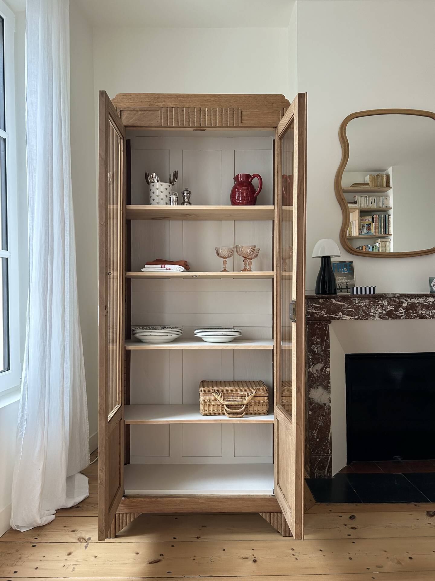 Art Deco glass cabinet (renovated)