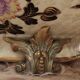 Old large Lunéville flower pot with Japanese floral decor