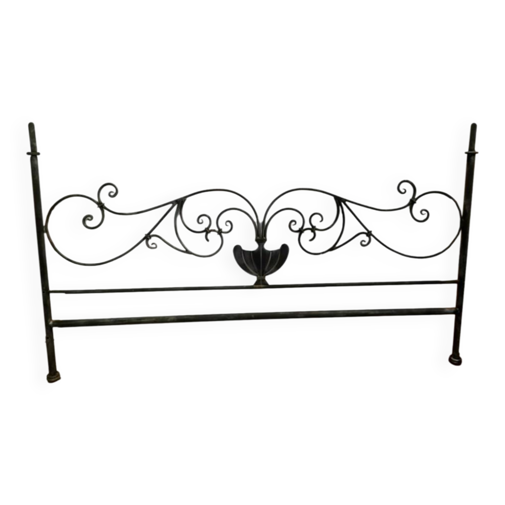 Wrought iron headboard