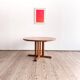 Table ronde extensible en teck de Dyrlund, Danemark