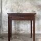 Antique Indonesian teak workbench with one drawer H82.5 L76x49.