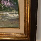 Classic window and nature painting