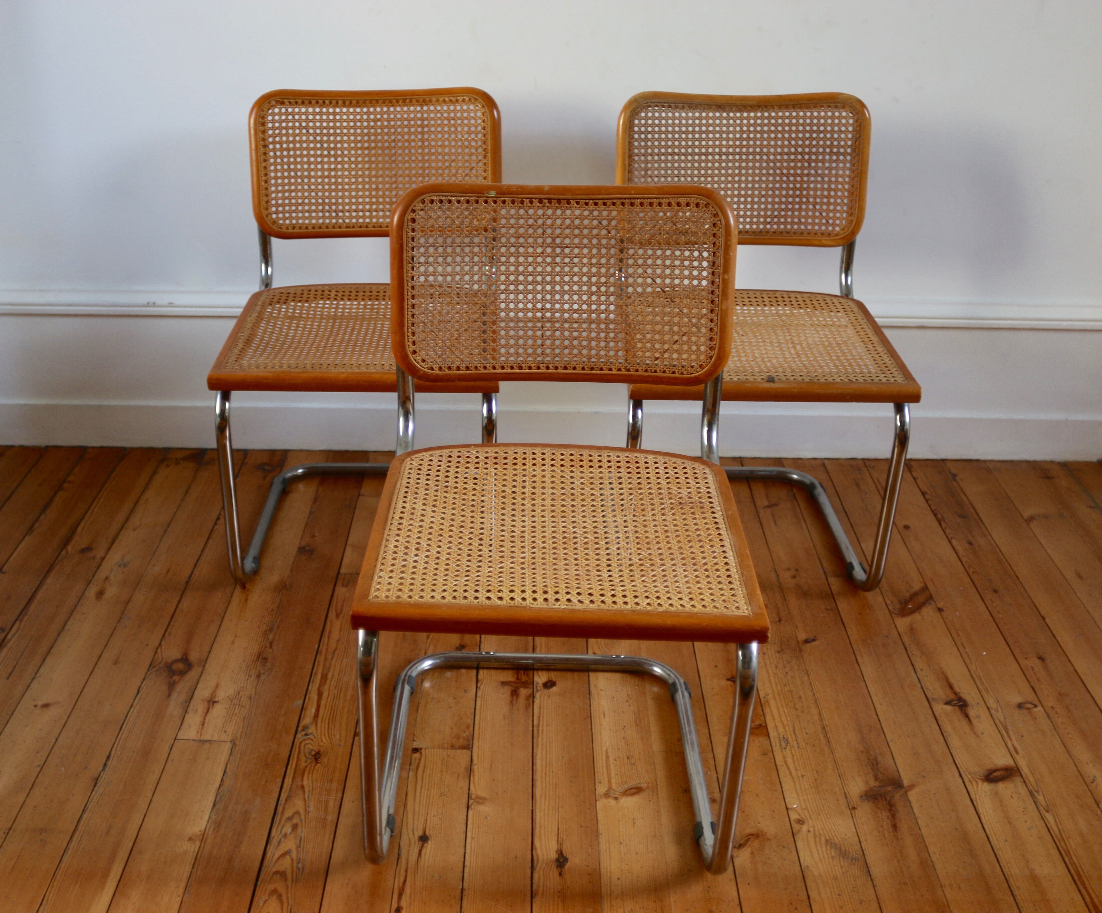 3 chairs B32 by Marcel Breuer 1970