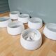 Holophane industrial ceiling light in white and transparent opaline glass (7 available)