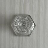 cut glass transparent candlestick