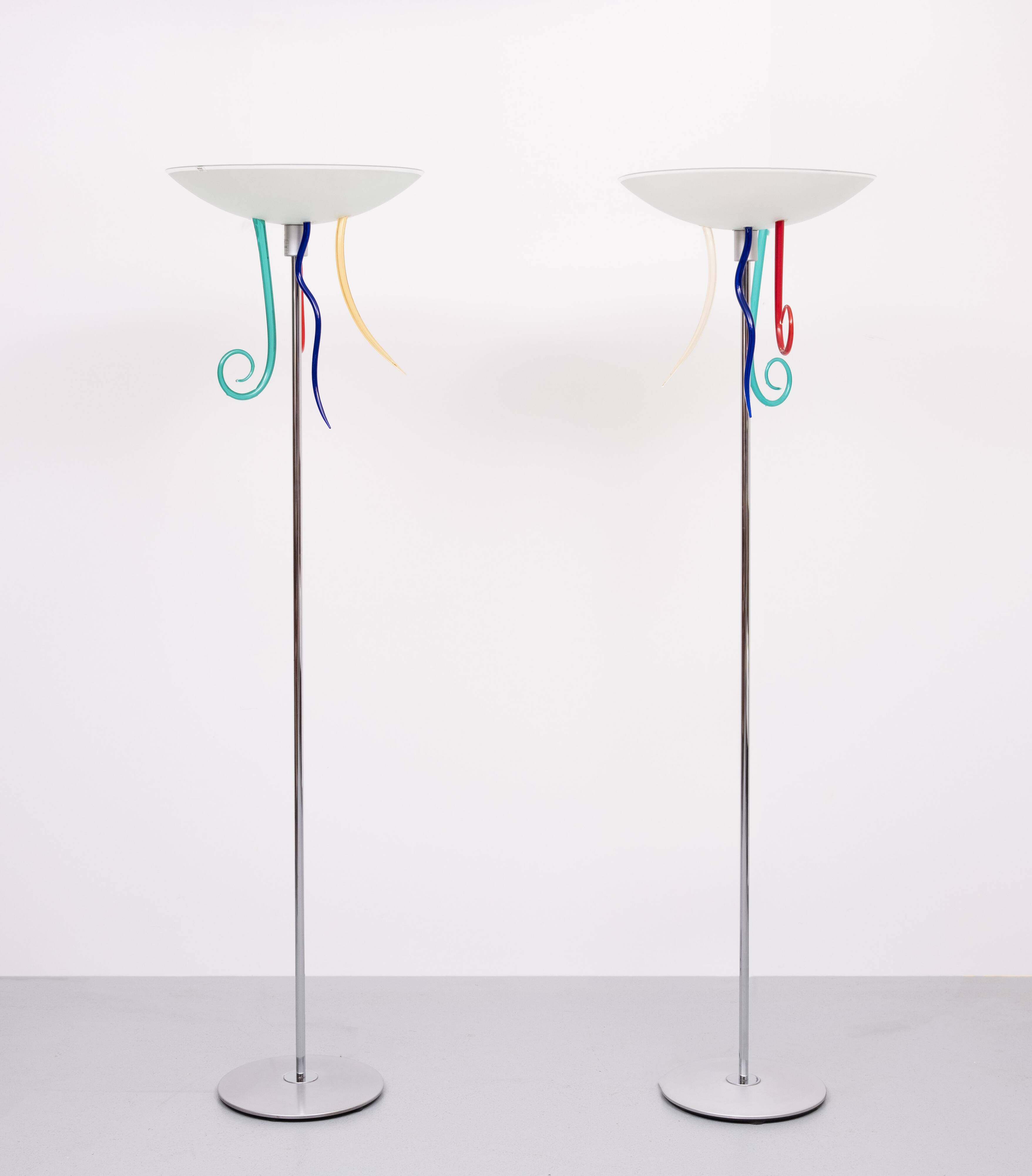 Pair Artemide Floor Lamps Efesto By Andrea Anastasio Italy