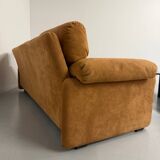 Three-seater alcantara canapé design by Tobia Scarpa for BB ITALIA vintage.