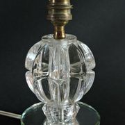 Art deco glass lamp foot