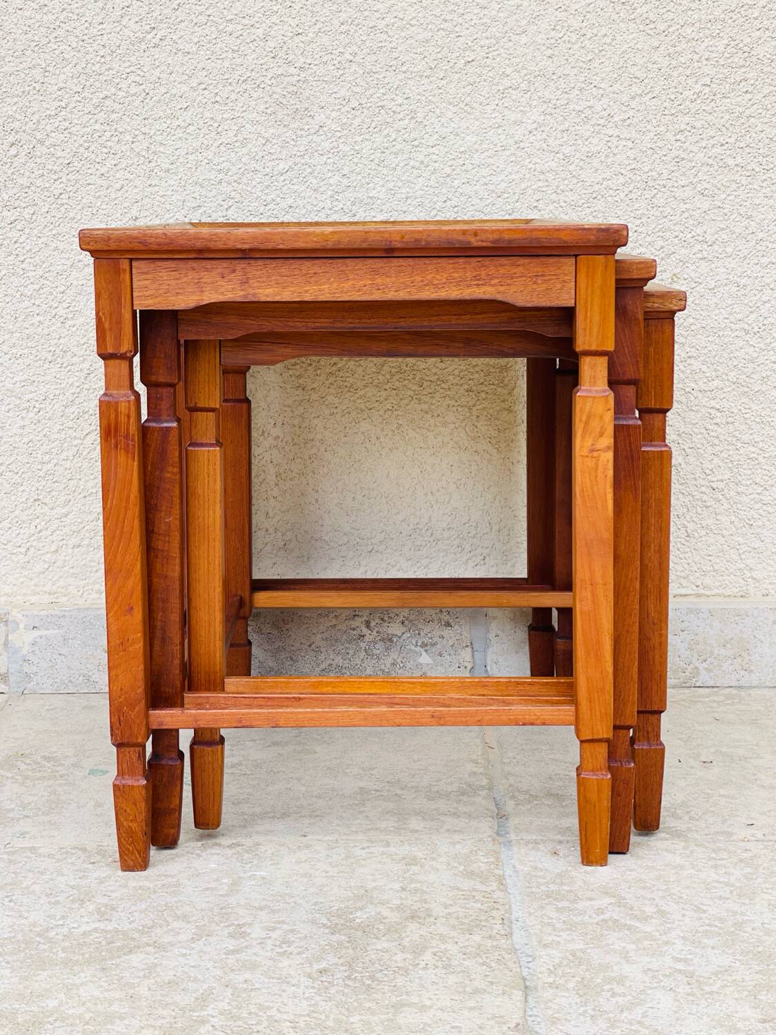 Danish nesting coffee table 1960