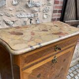 Old wooden and marble secretary