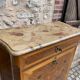 Old wooden and marble secretary