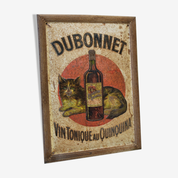 Plaque "dubonnet" en tôle ancienne