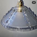 Lot 3 glassware cuts ezan art deco chandelier