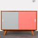 Pink and white chest of drawers by Jiri Jiroutek, model U-452 circa 1960
